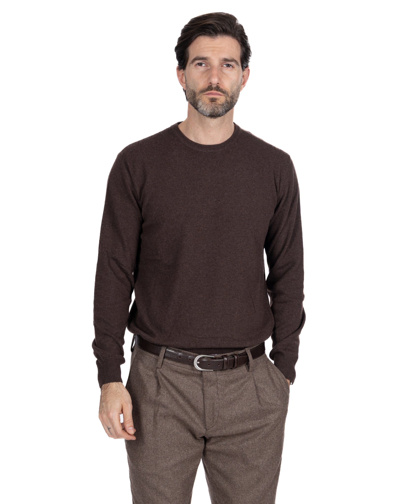 Dustin crewneck in dark cashmere blend
