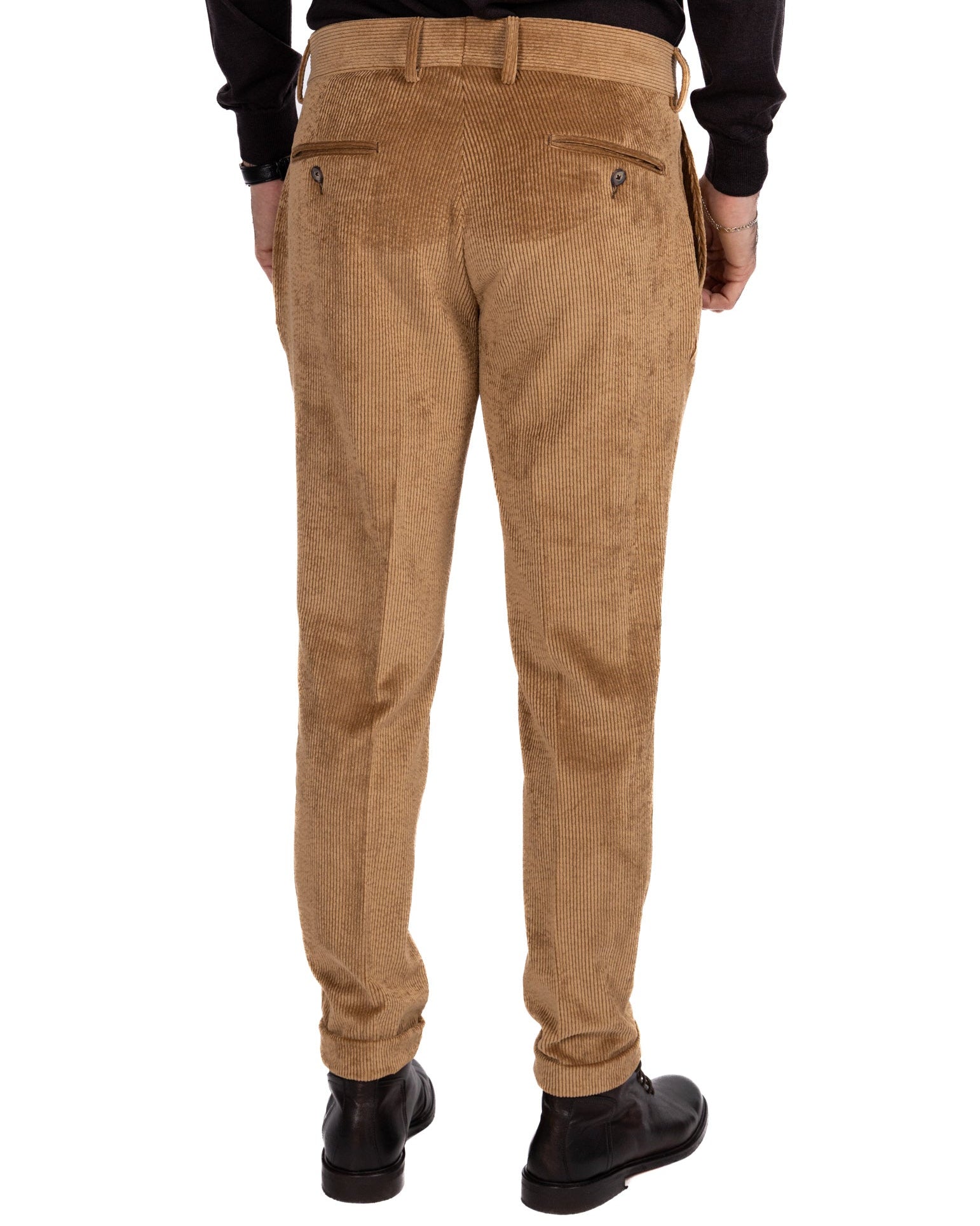 Abito Connery in velluto cammello