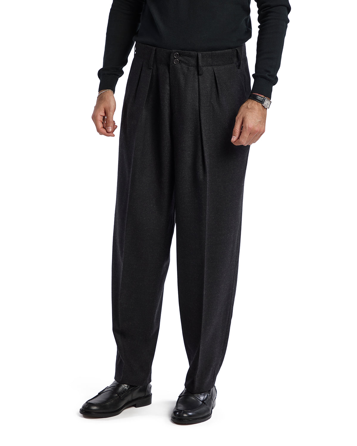 Pantalone Over in flanella Rugby Drago antracite