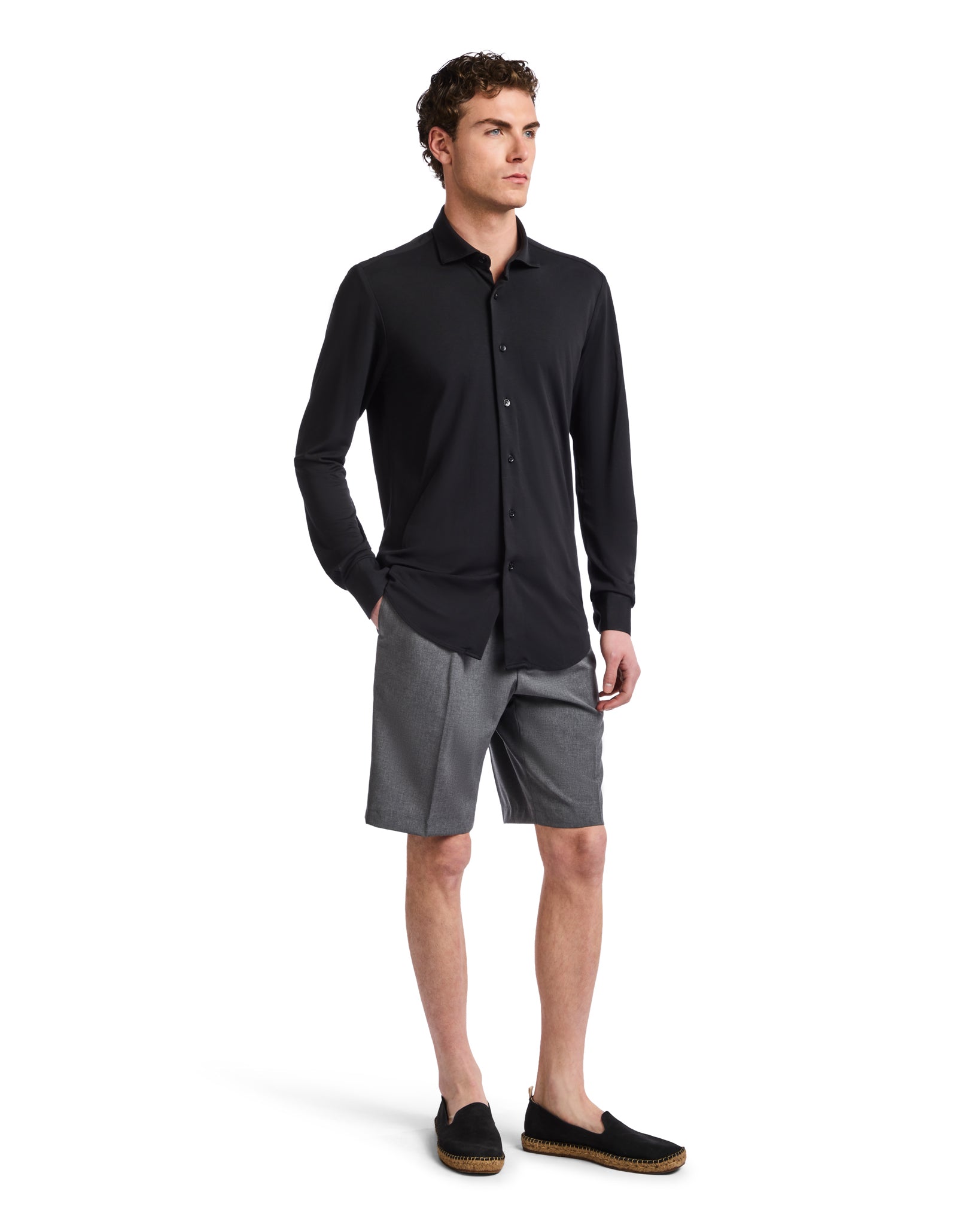 Camisa Radice de punto negro