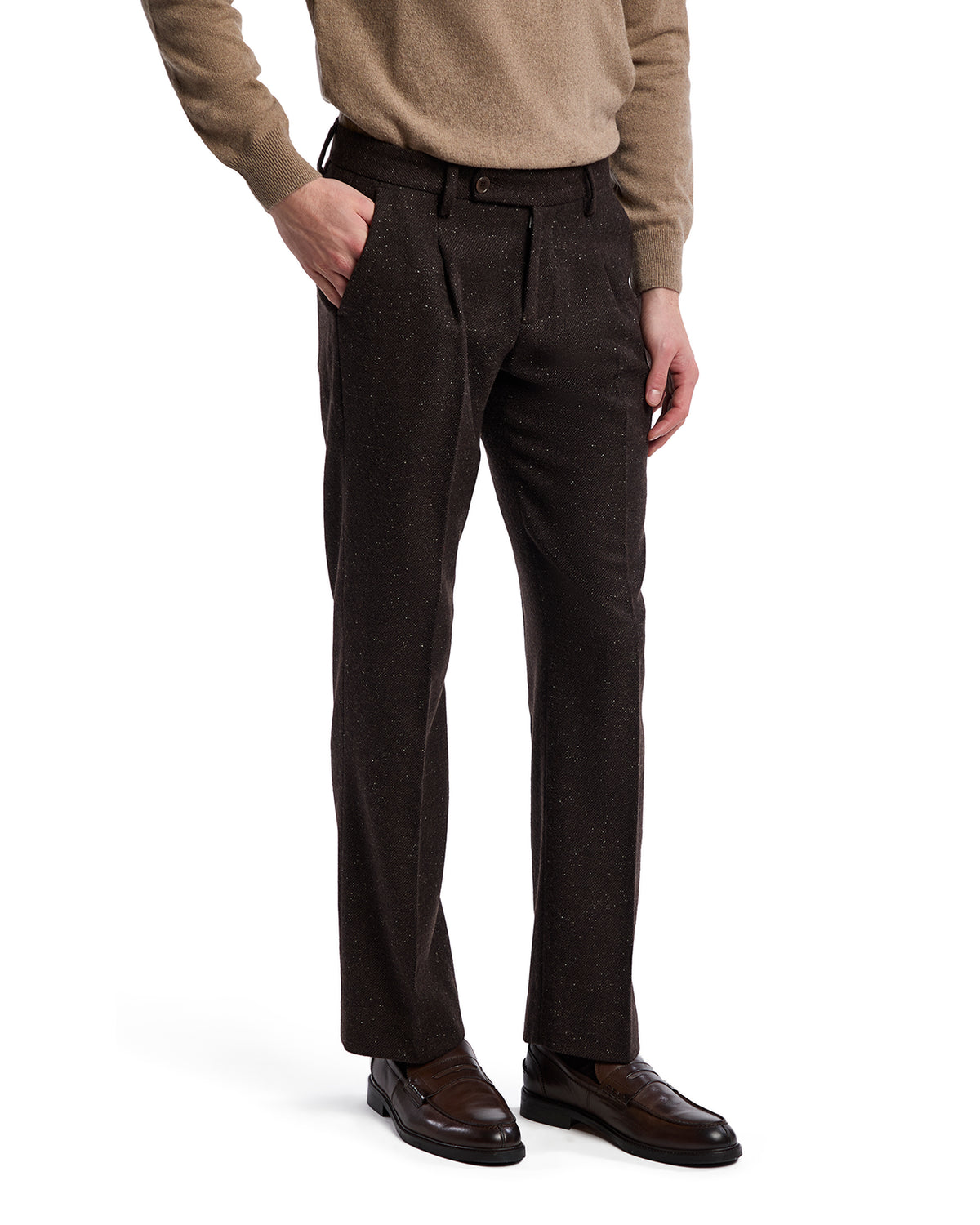 Pantalone Sale melange moro