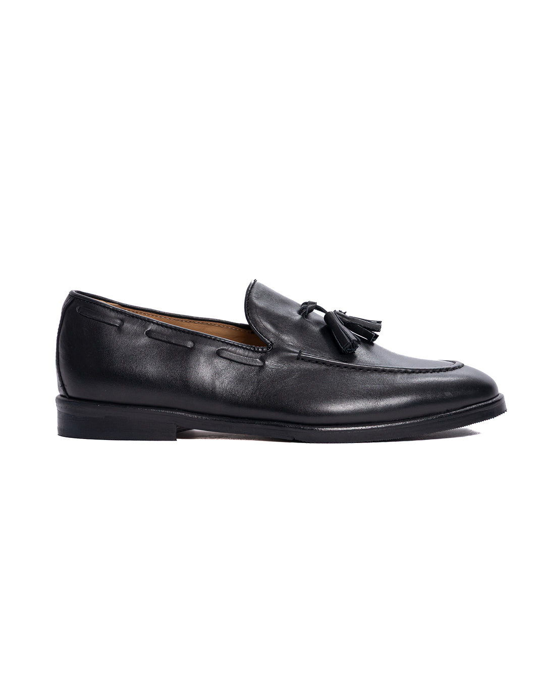 Jasper - black leather loafer