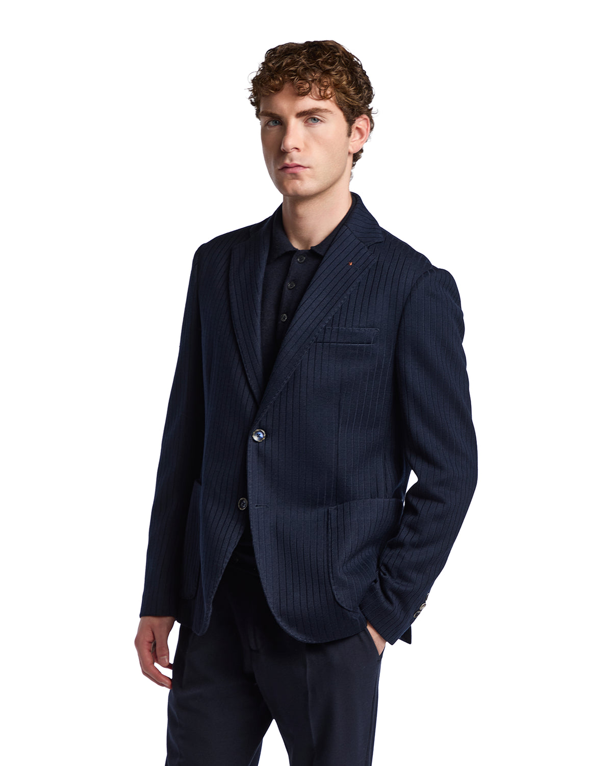 Verti blue pinstripe jacket