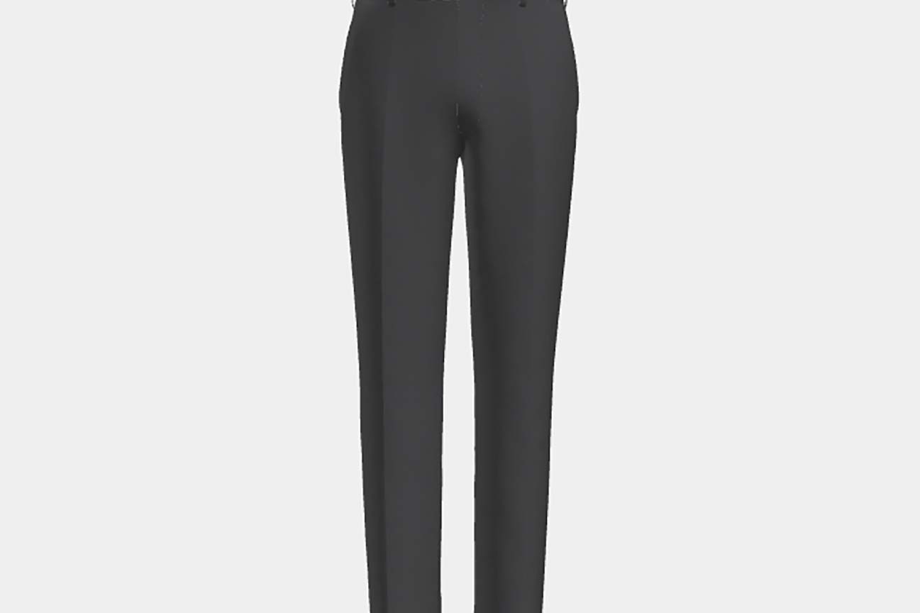 Pantalone su misura lana 130s grigio Caccioppoli