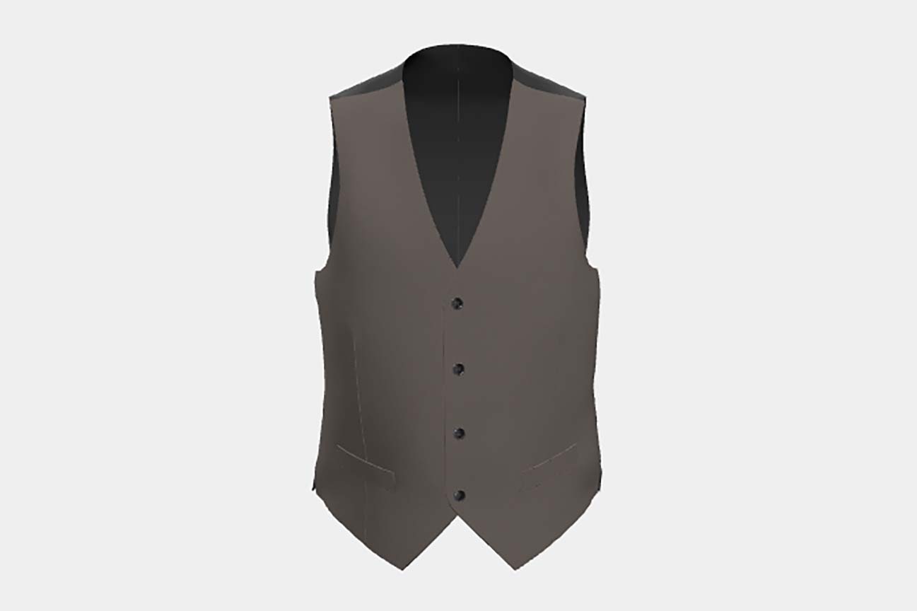 Loro Piana beige 150s wool tailored waistcoat