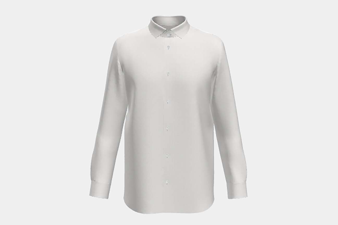 Camicia su misura lino e cotone bianco