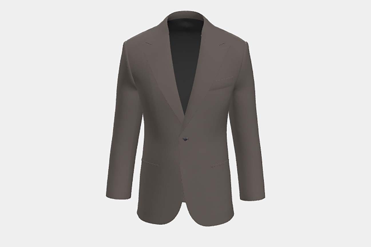 Loro Piana beige 150s wool tailored jacket