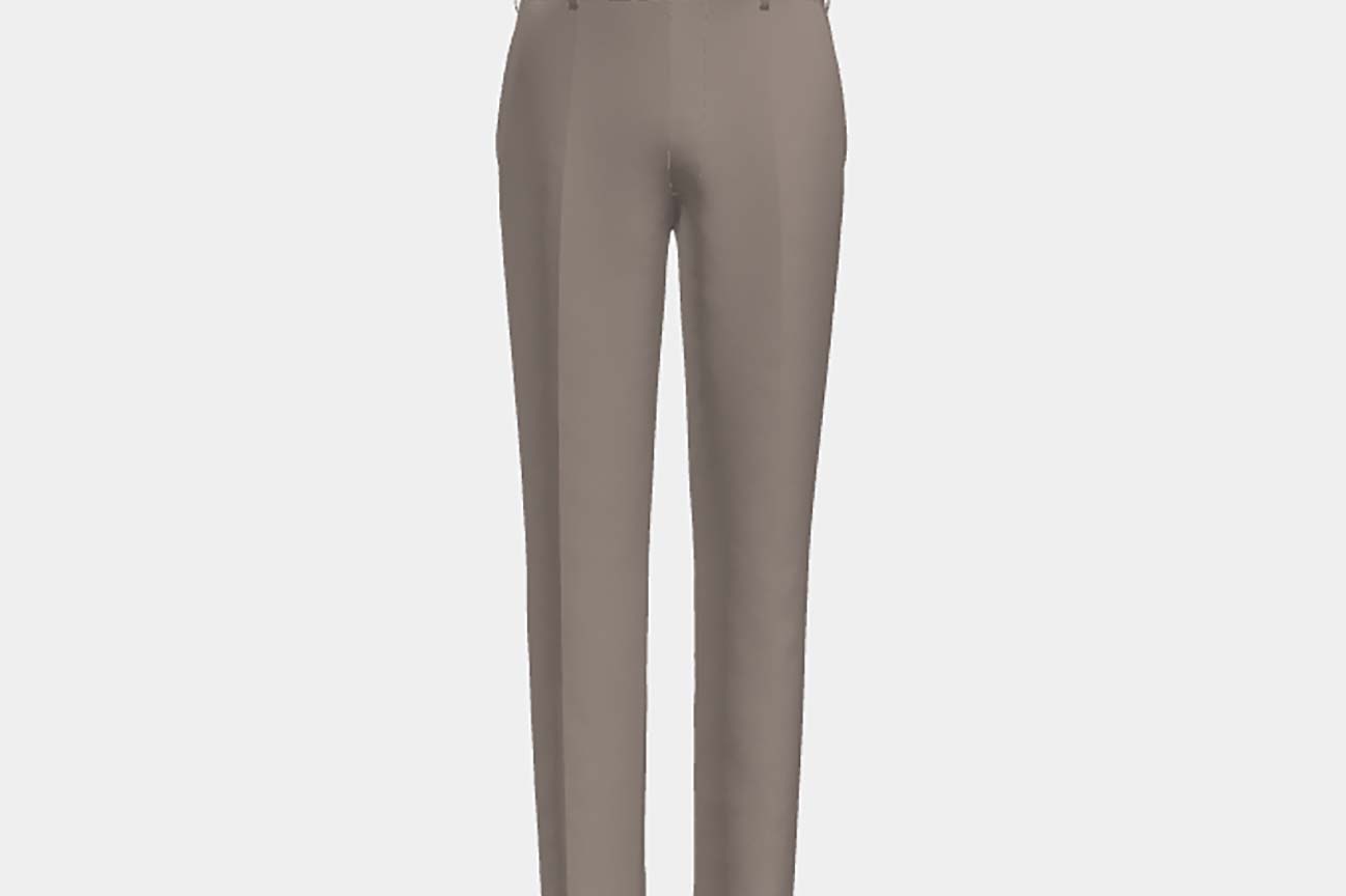 Beige 130s wool tailored trousers Caccioppoli