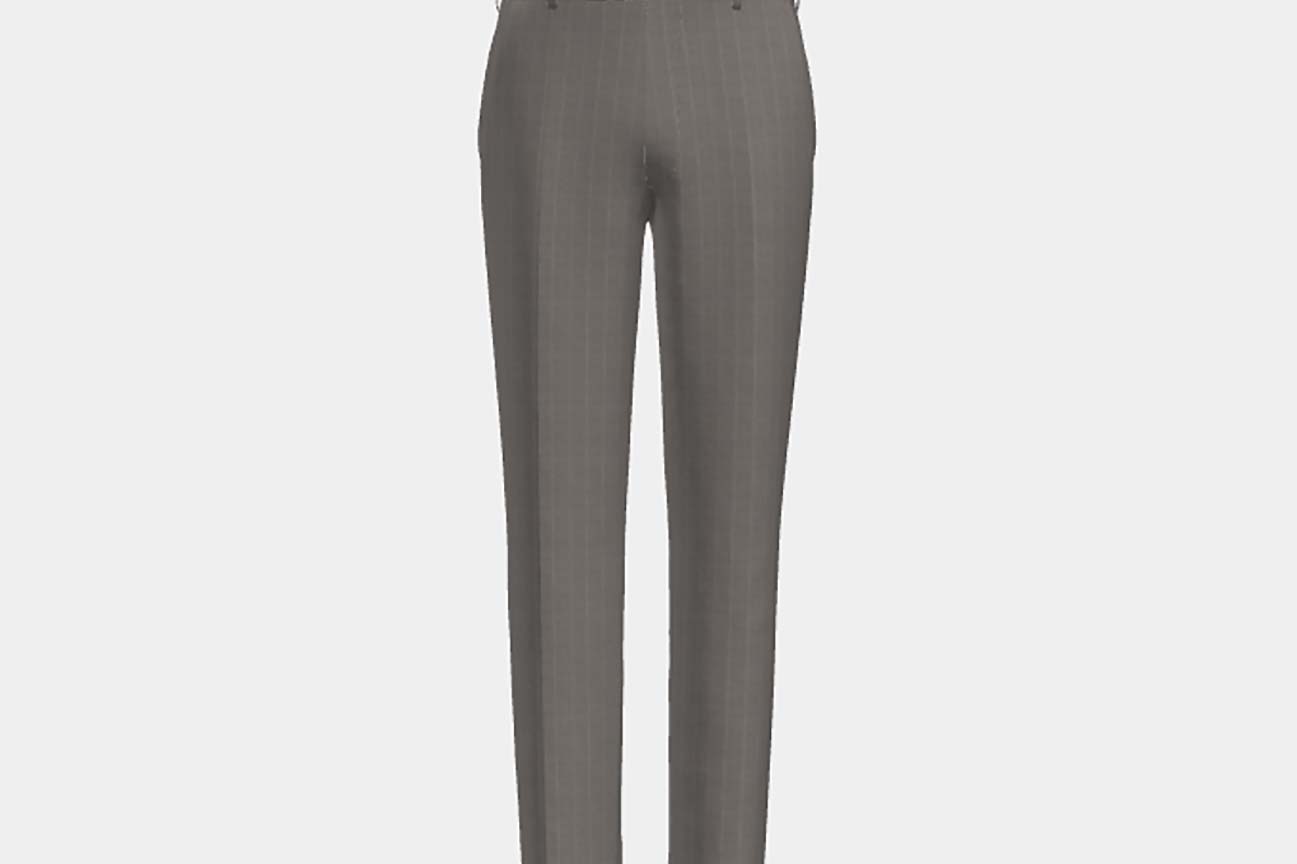 Canonico beige 110s wool tailored trousers
