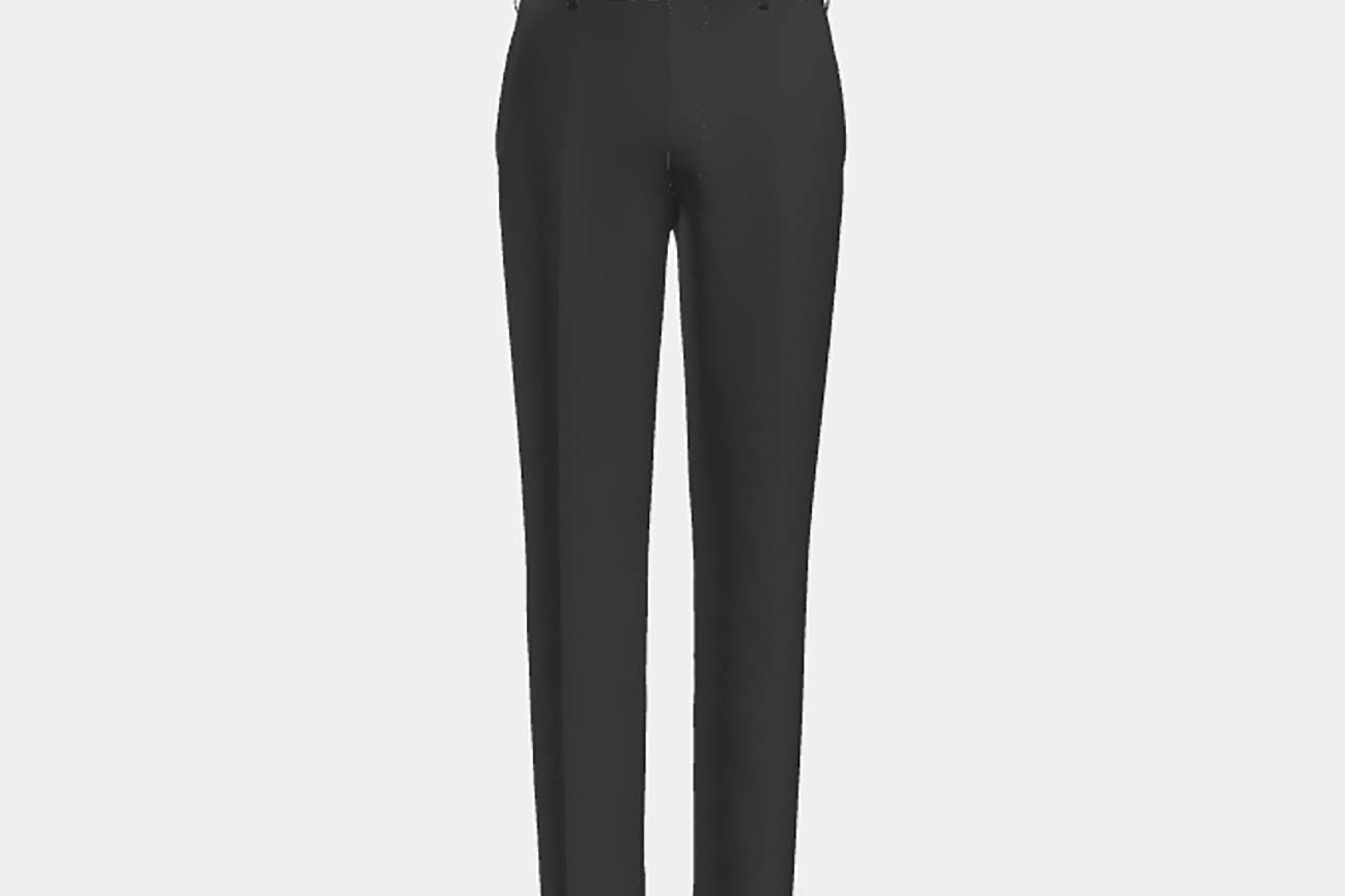 Pantalon sur mesure en laine crème années 130 Caccioppoli