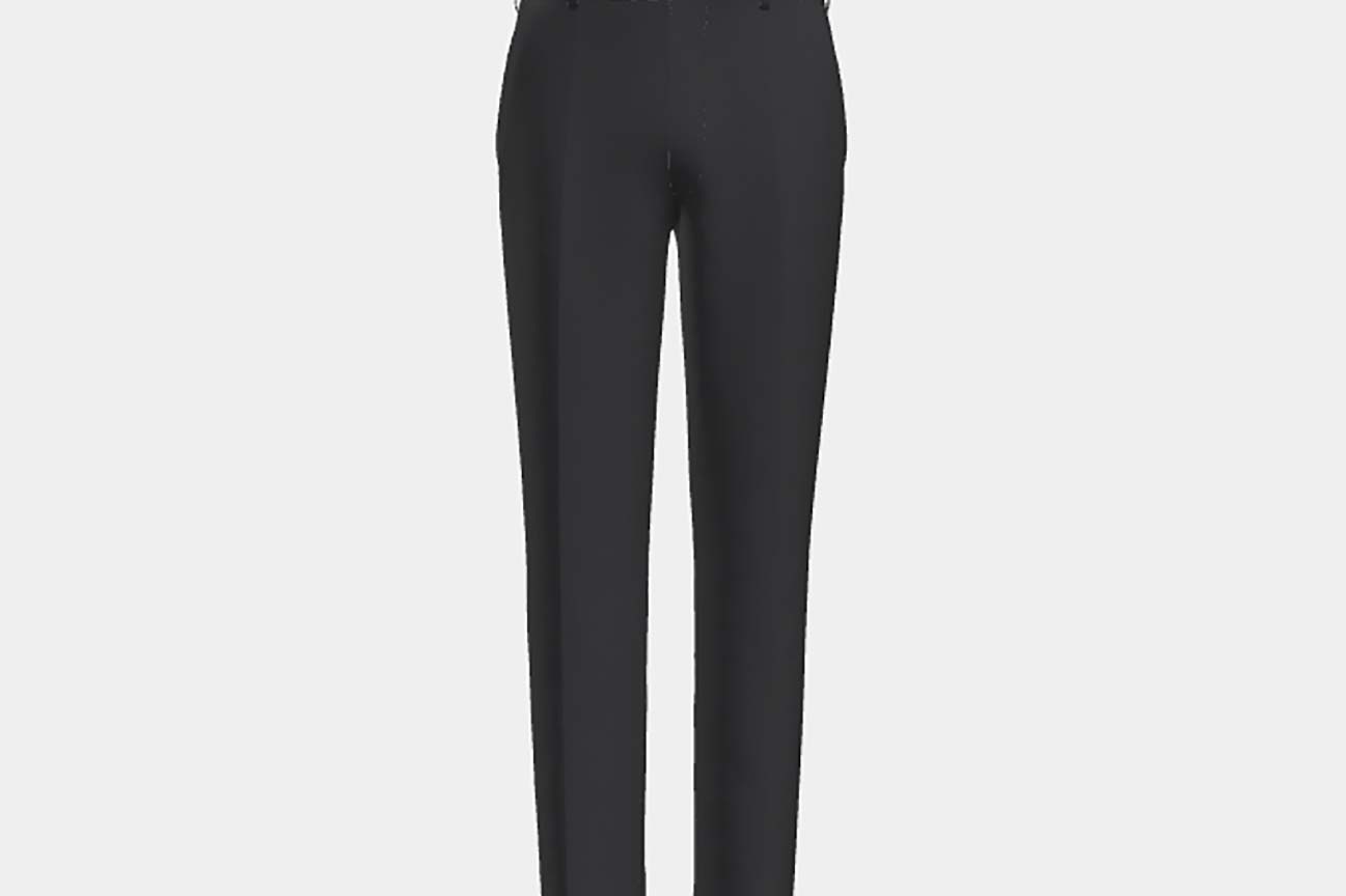 Canonico blue 120s wool tailored trousers
