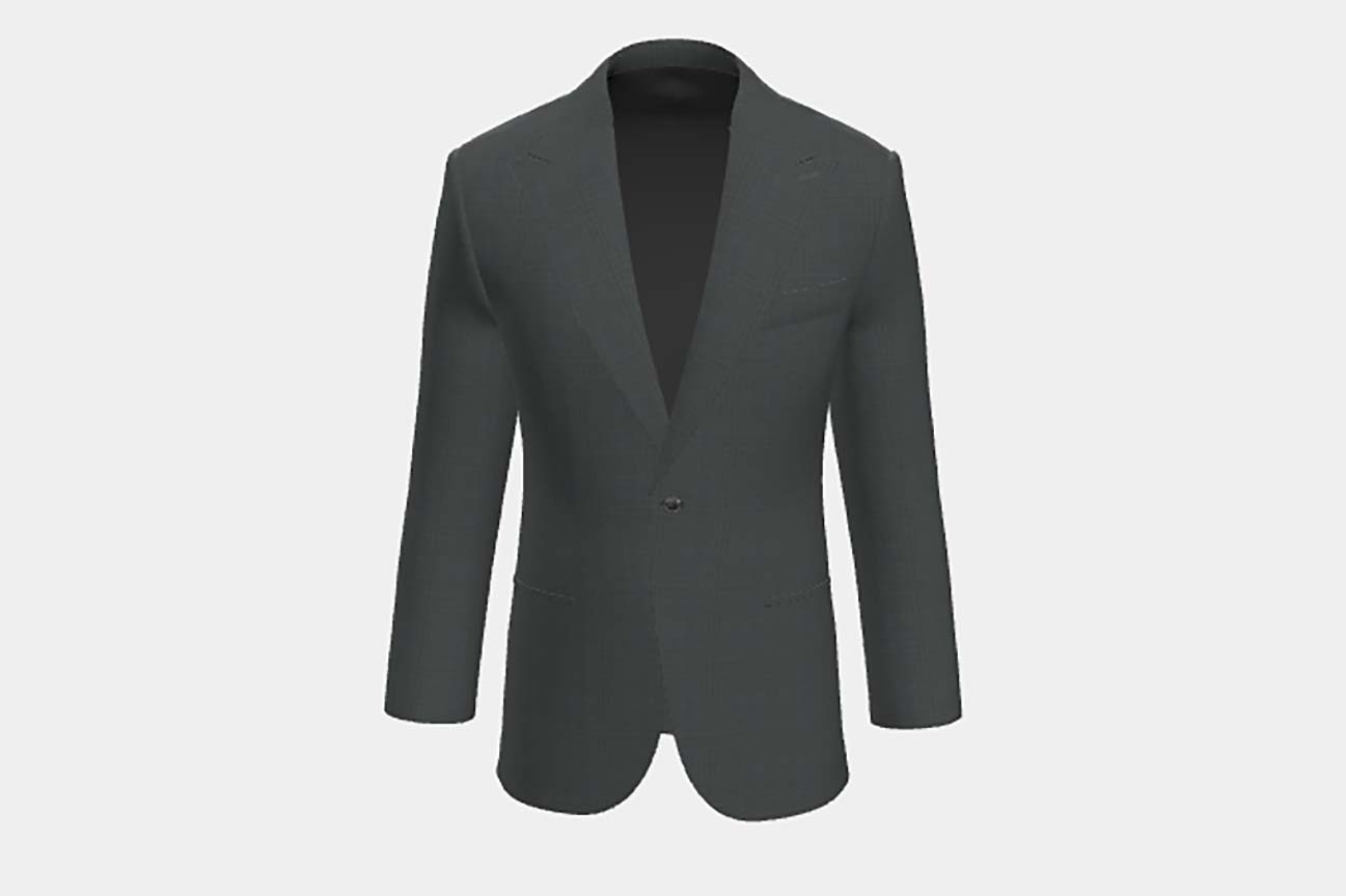Green Prince of Wales 130s wool tailored jacket Caccioppoli