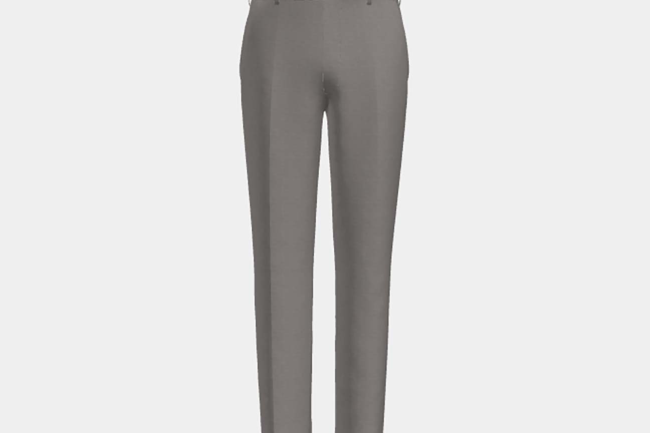Canonico beige 110s wool tailored trousers
