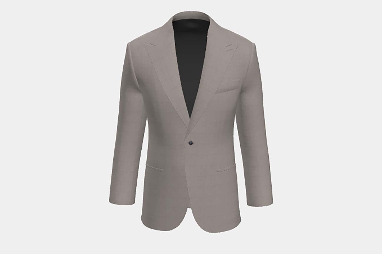 Loro Piana beige 150s wool tailored jacket