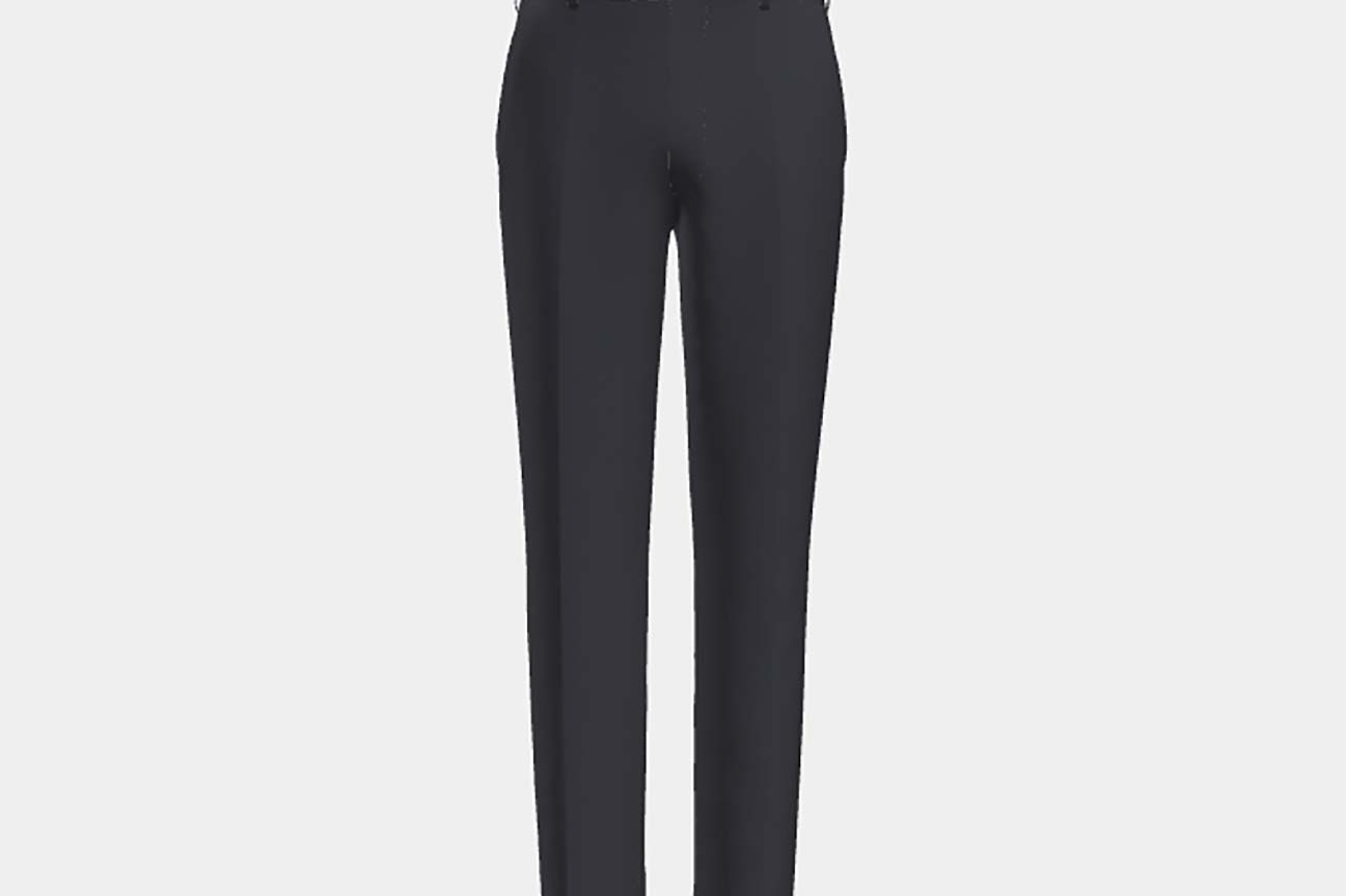 Canonico blue 120s tailored wool and silk trousers