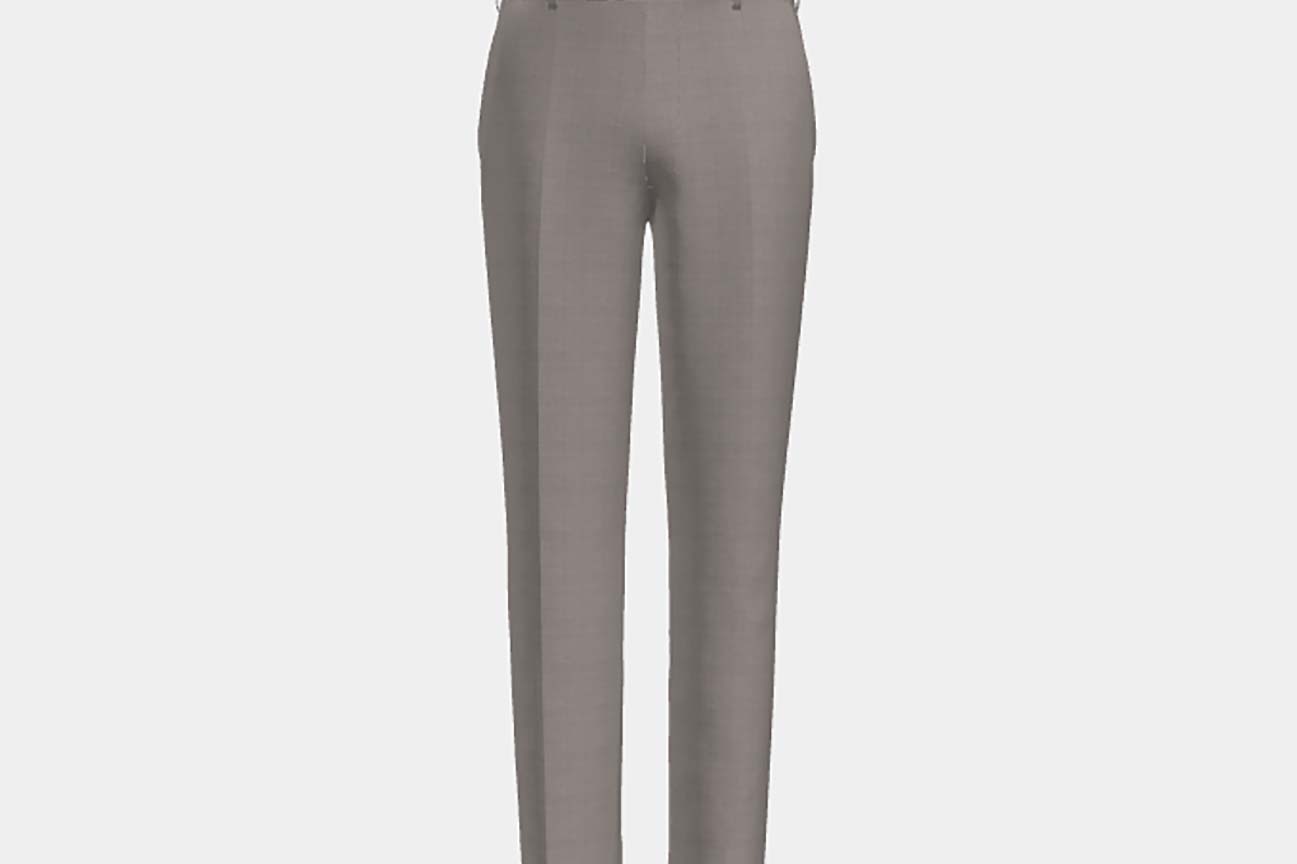 Loro Piana beige 150s wool tailored trousers