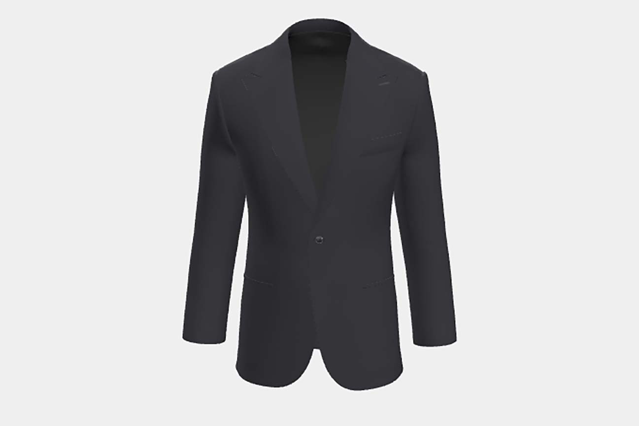 Canonico blue 110s wool tailored jacket