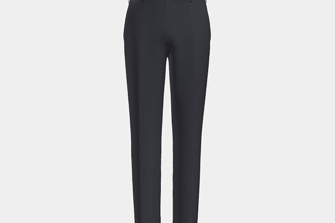 Canonico blue 110s wool tailored trousers