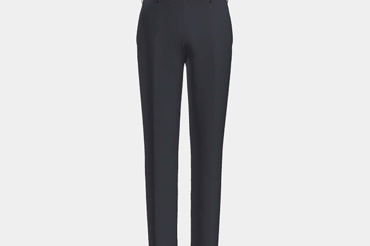 Canonico blue 110s wool tailored trousers