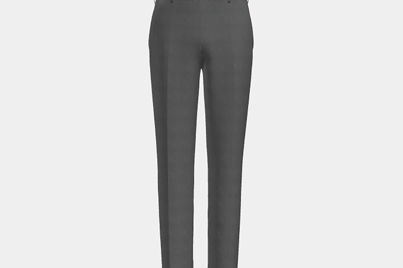 Canonico gray 110s wool tailored trousers