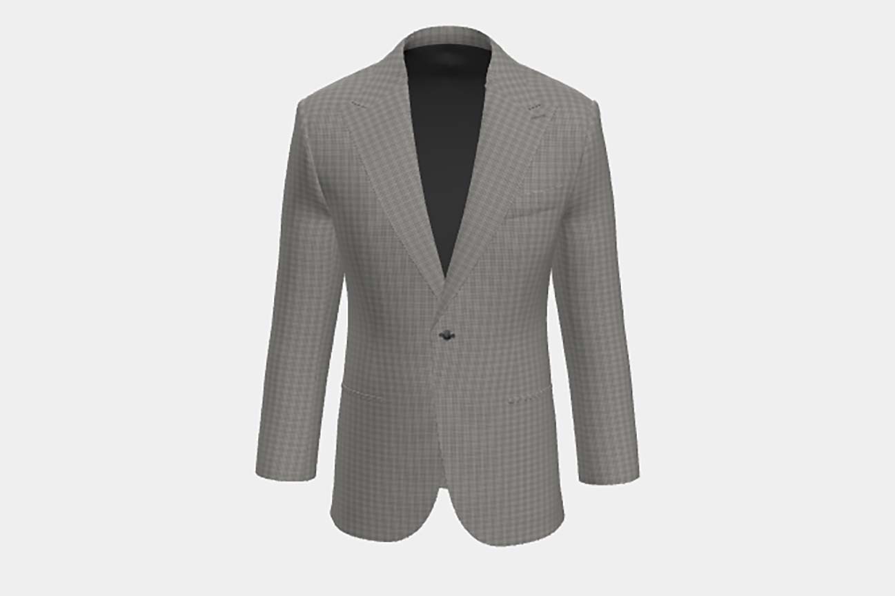 Canonico black 110s wool tailored jacket