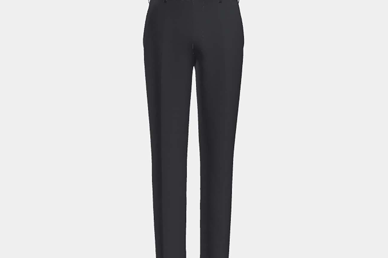 Canonico blue 120s wool tailored trousers