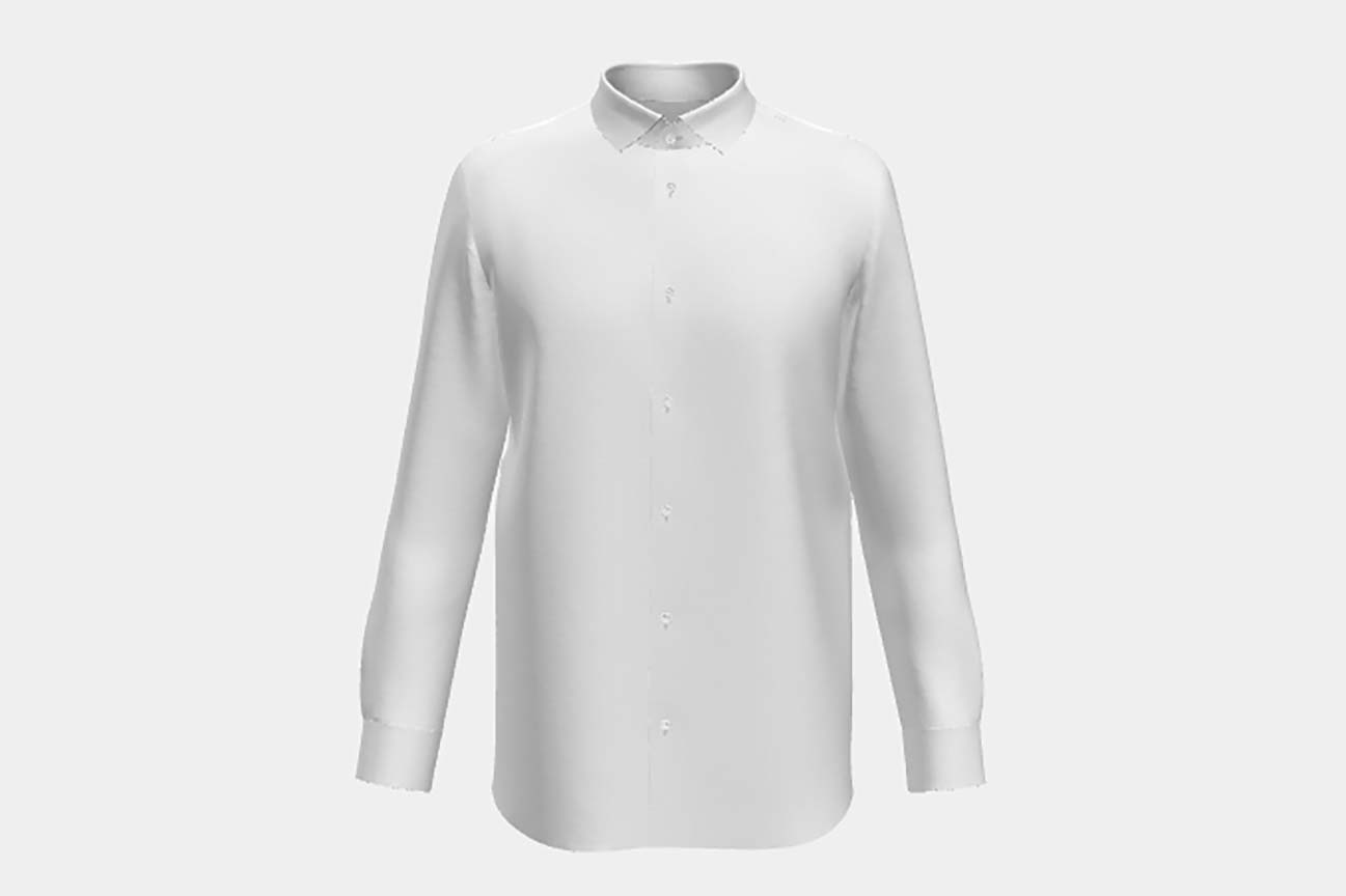 Camicia su misura cotone bianco