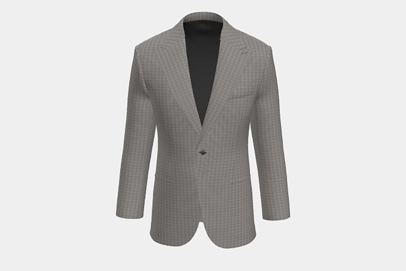 Canonico black 110s wool tailored jacket
