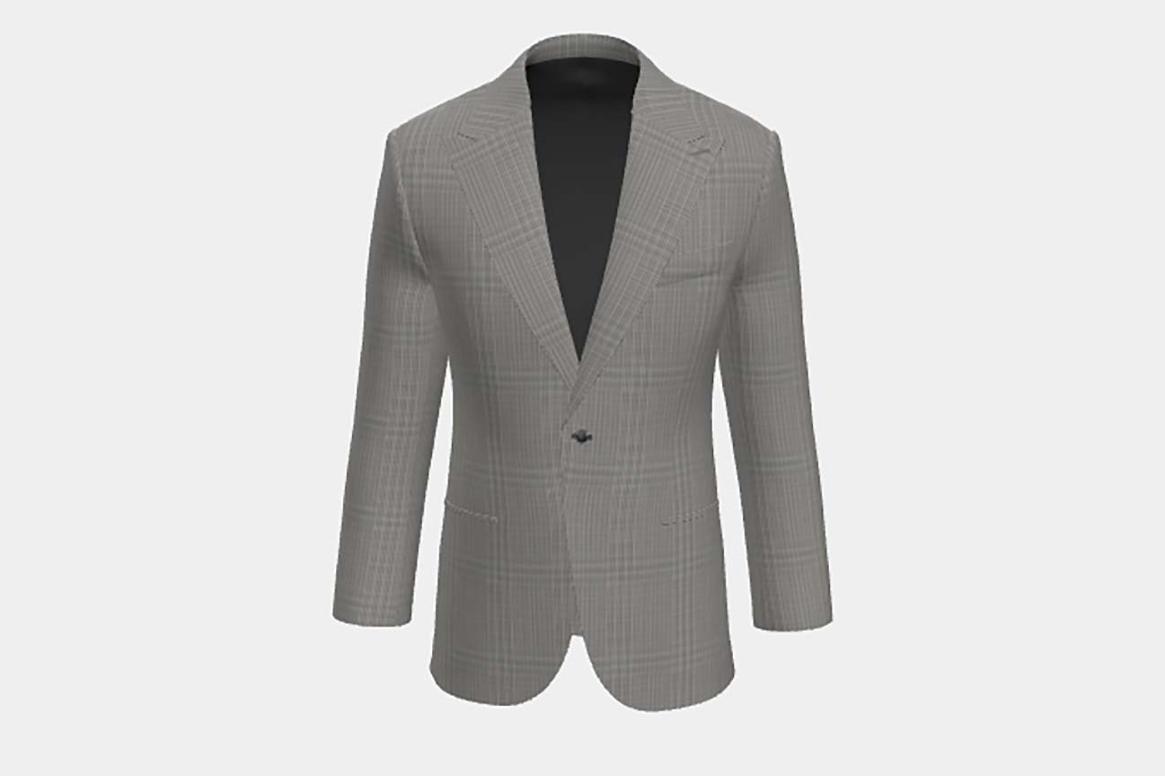 Canonico black 110s wool tailored jacket