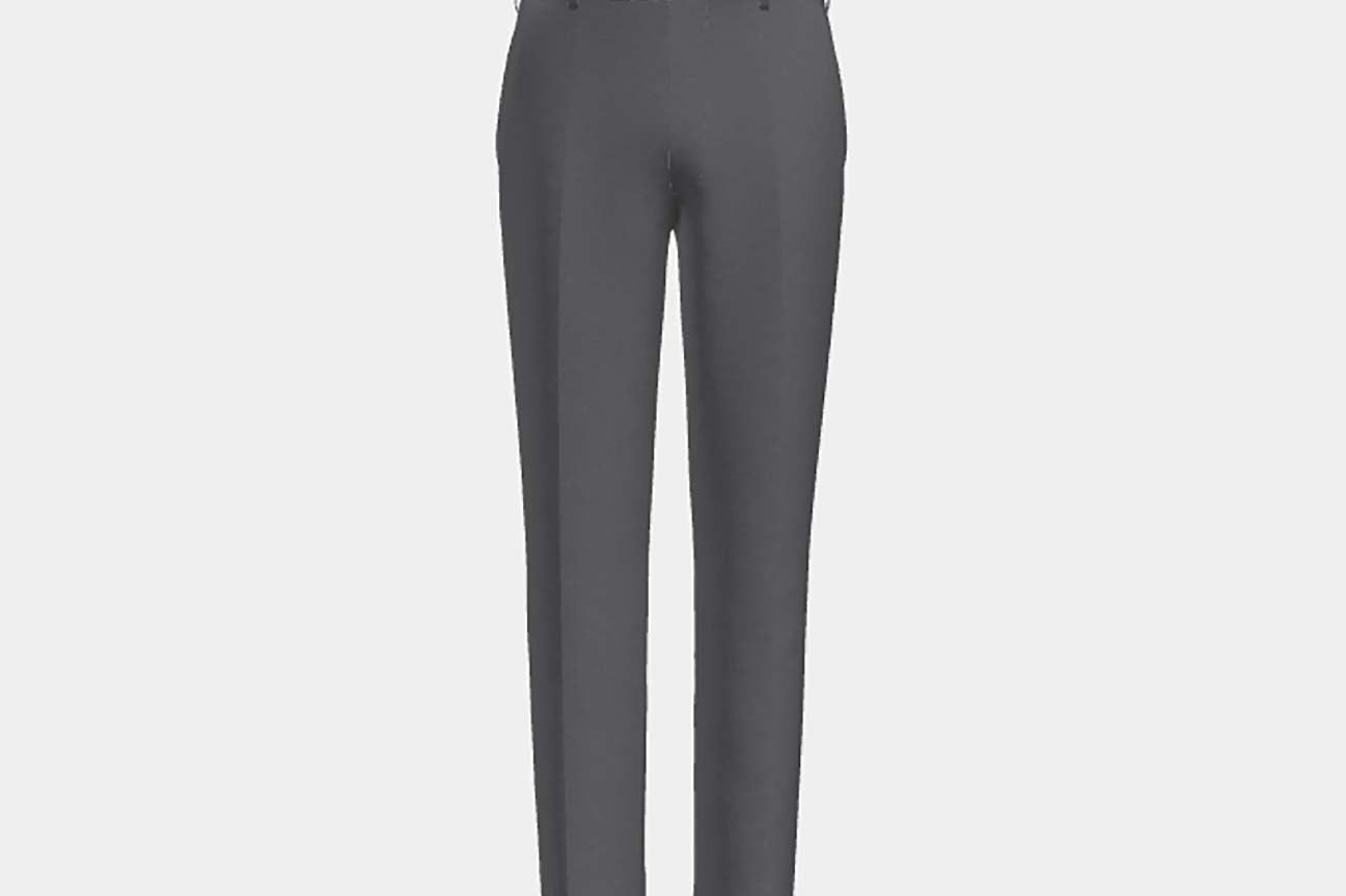 Canonico gray 110s wool tailored trousers