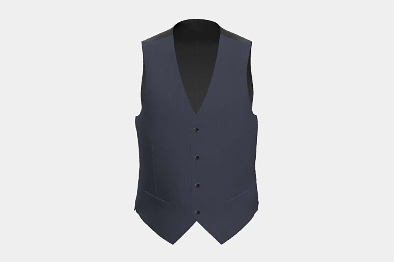 Canonico cream 110s wool tailored vest