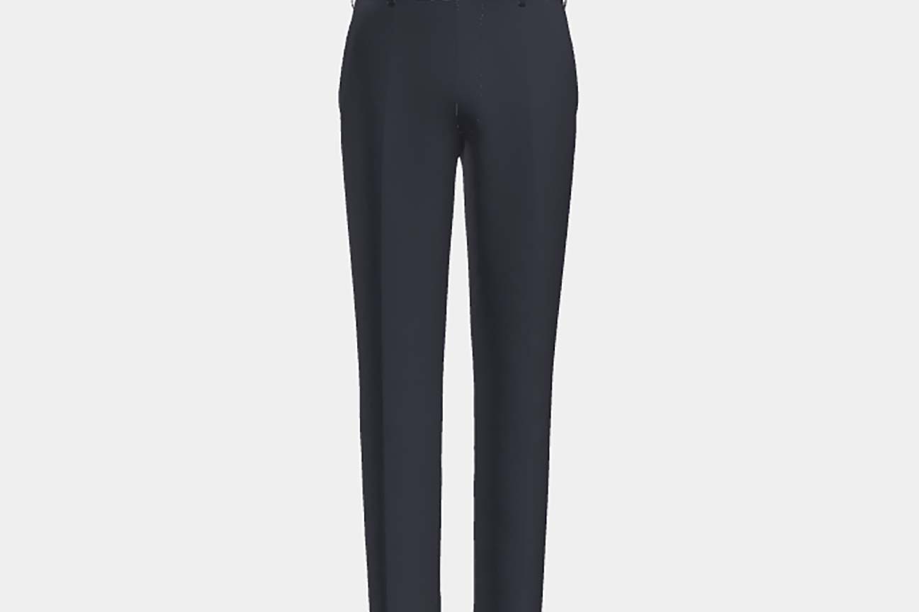 Canonico blue 110s wool tailored trousers