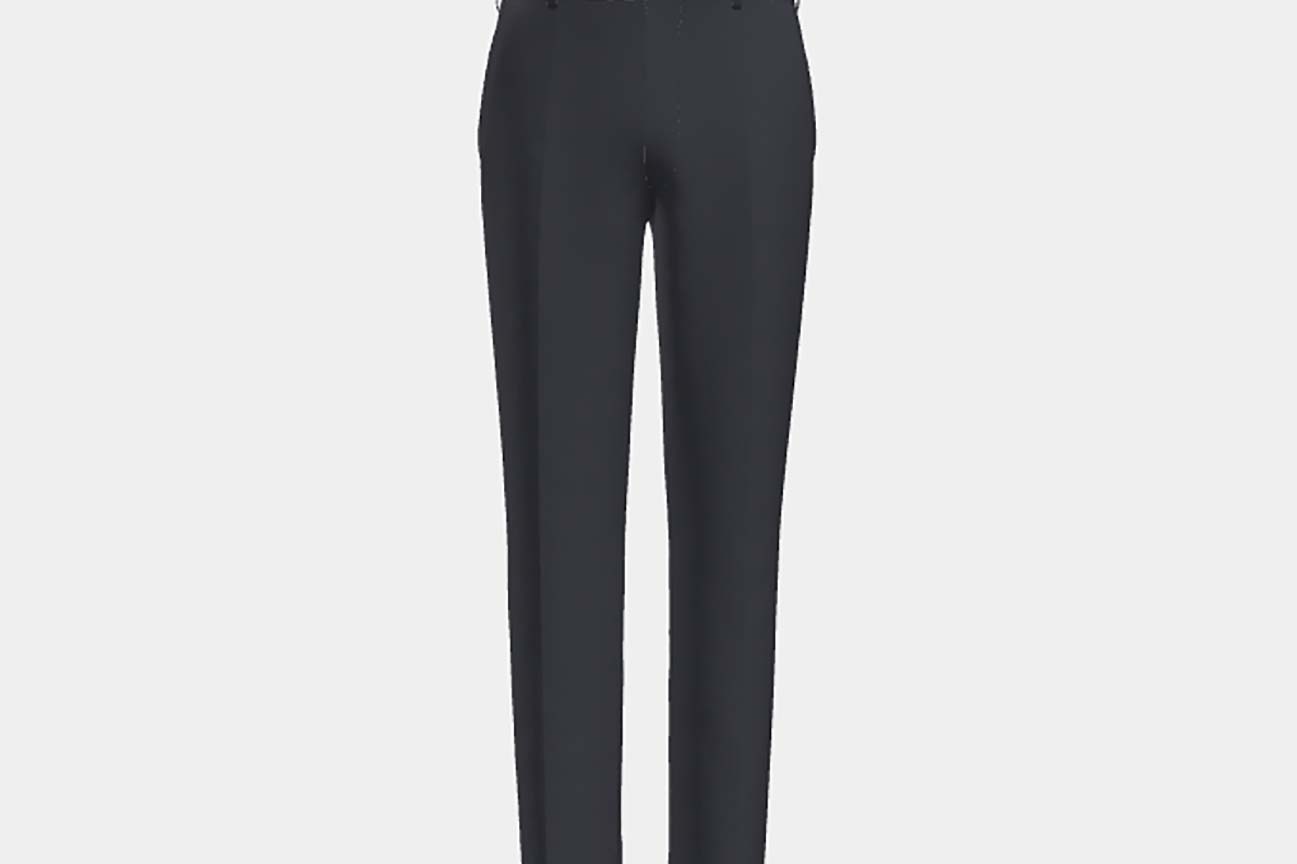 Canonico blue 110s wool tailored trousers