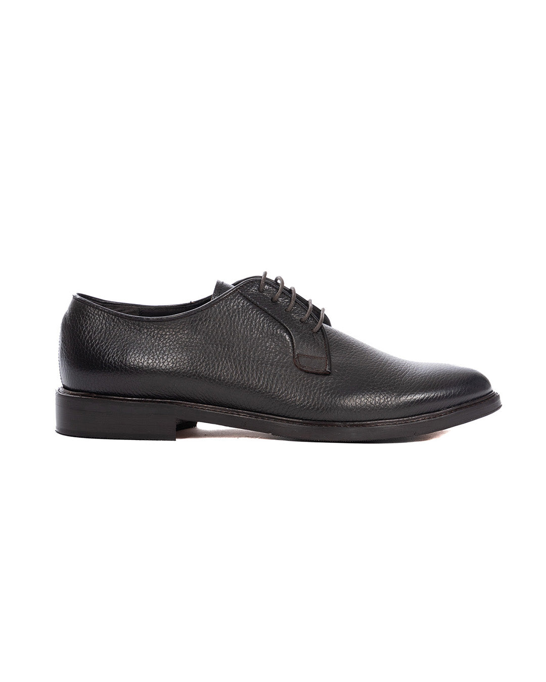 Sandro - dark brown tumbled derby