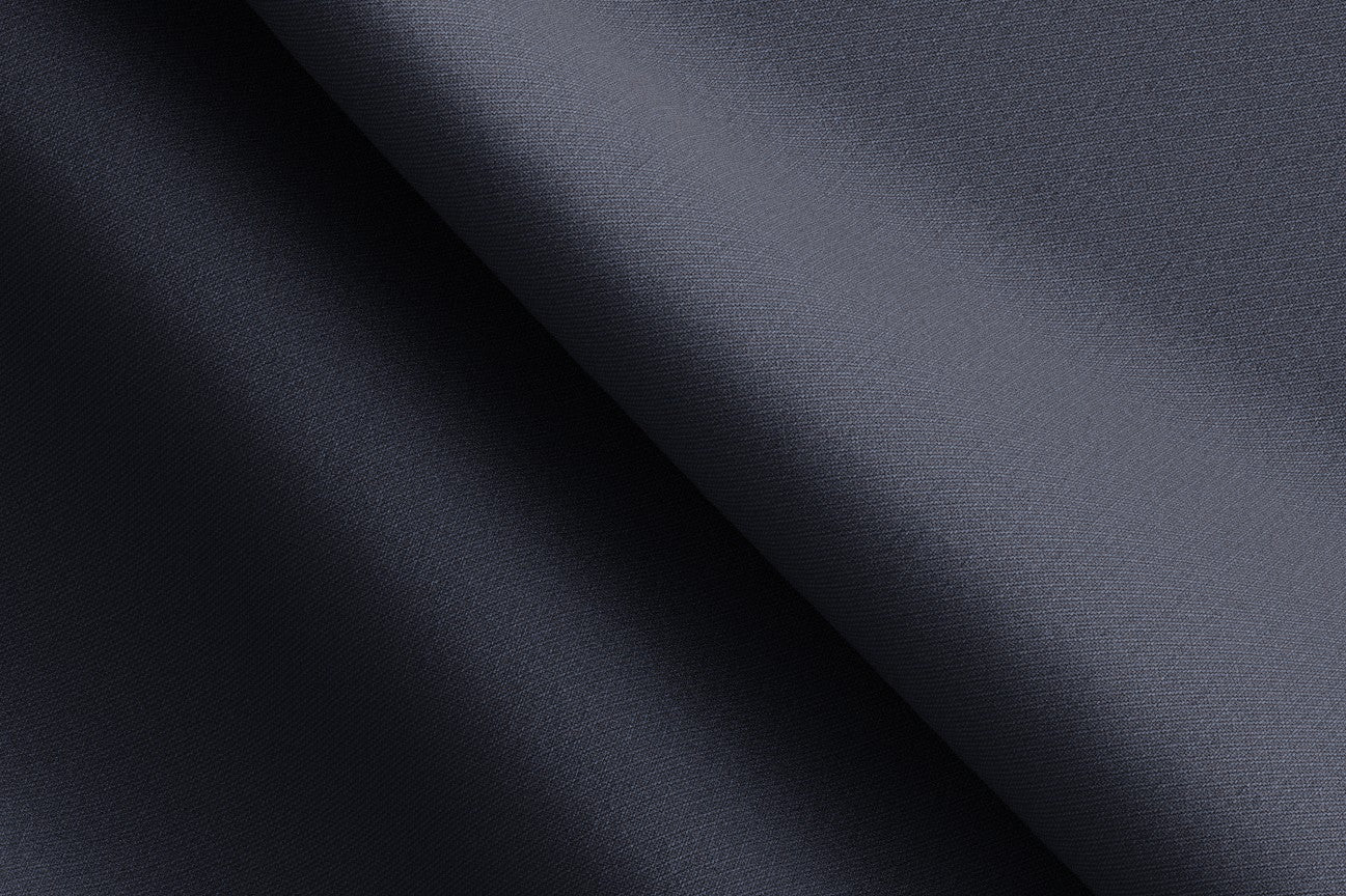 Caccioppoli blue 130s wool tailored trousers with band