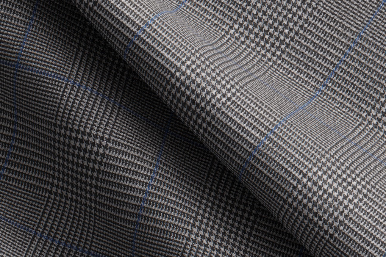 White Prince of Wales 130s wool tailor-made suit Caccioppoli