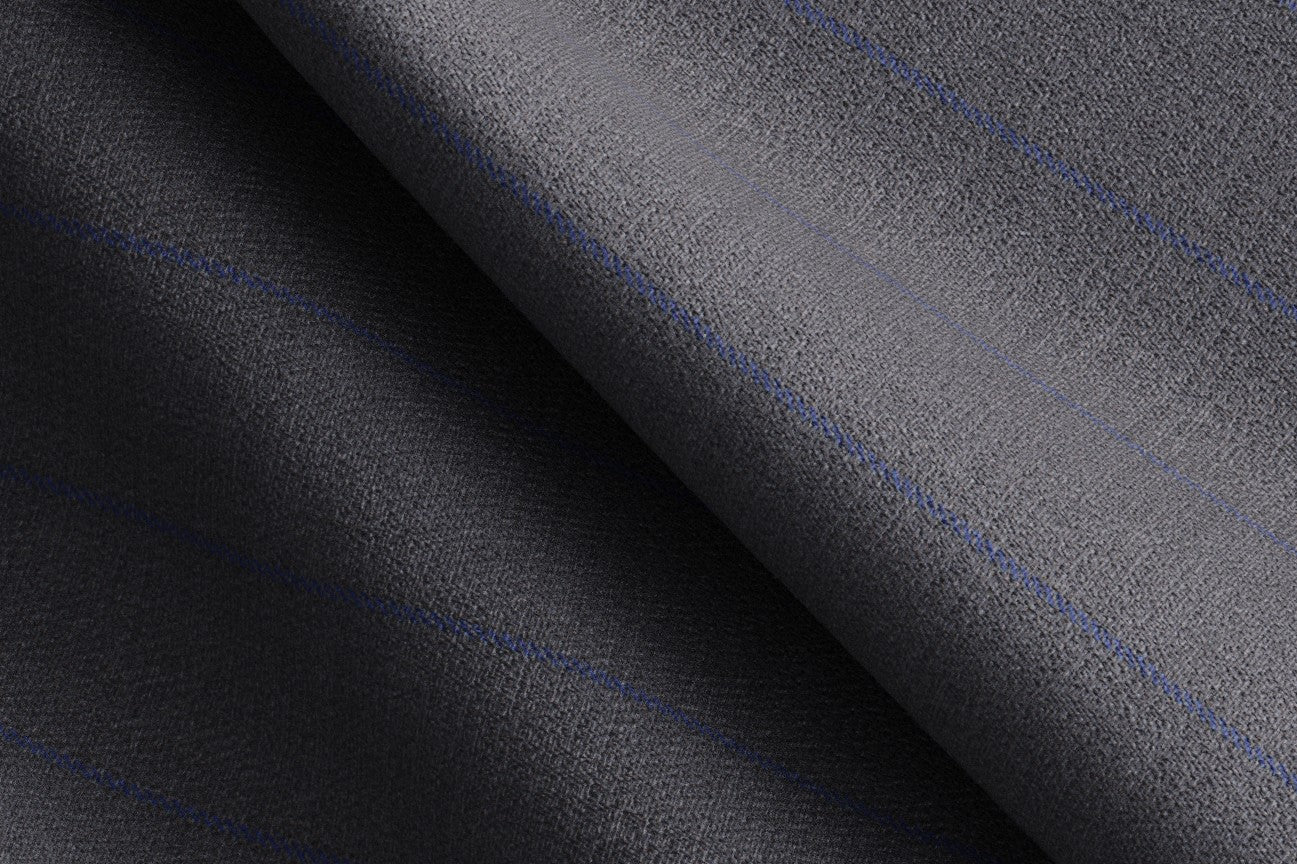 Bespoke 150s gray wool and silk trousers Caccioppoli