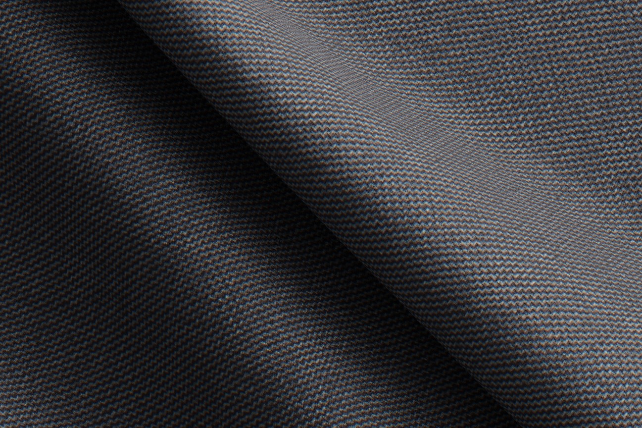 Bespoke 150s gray wool and silk trousers Caccioppoli