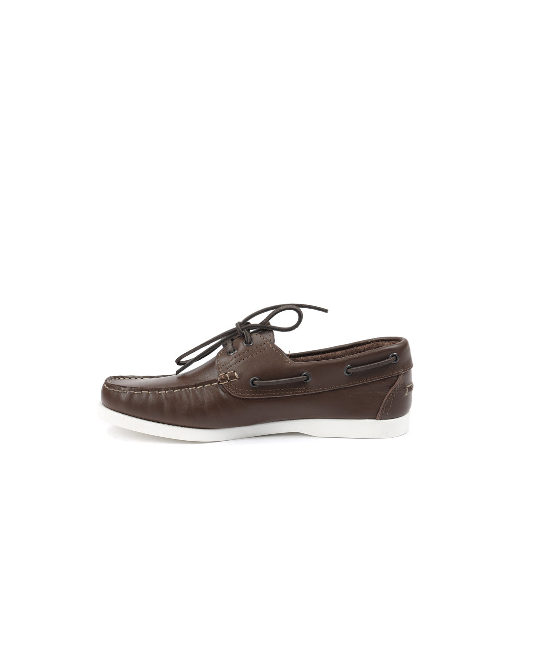 Jimmy - brown leather boat