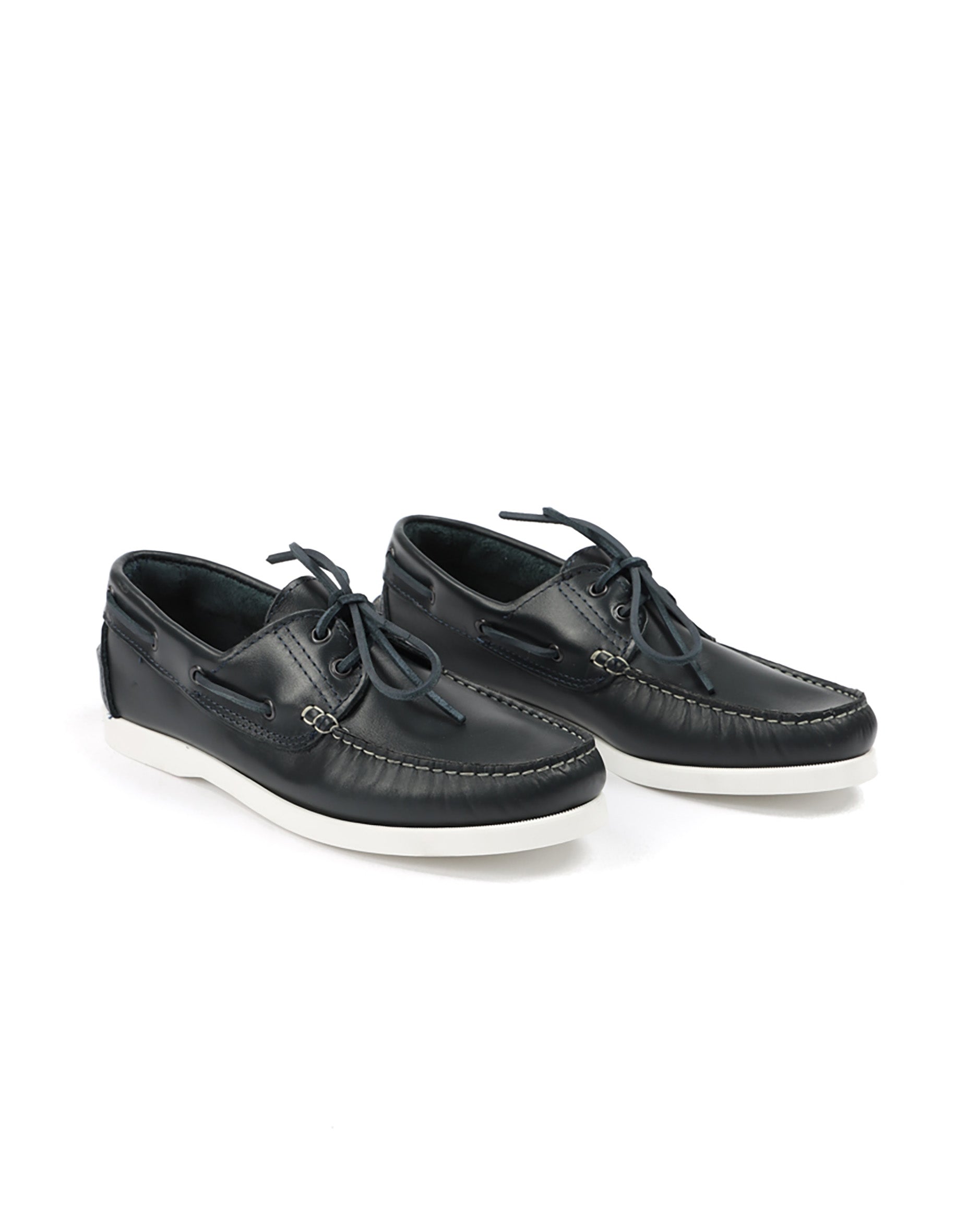 Jimmy - bateau en cuir bleu