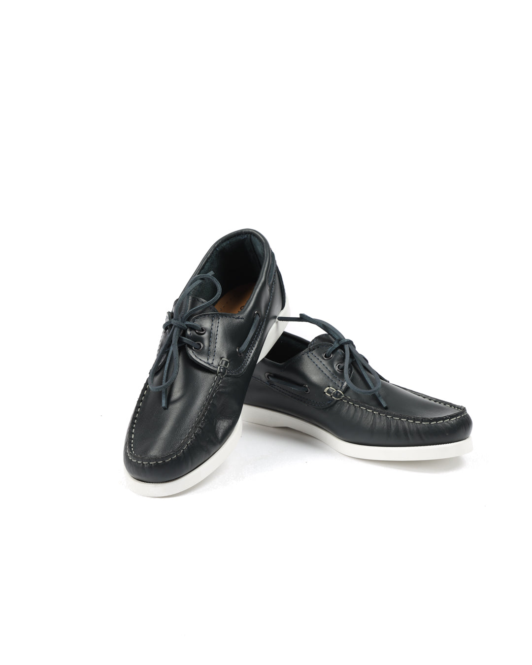 Jimmy - bateau en cuir bleu