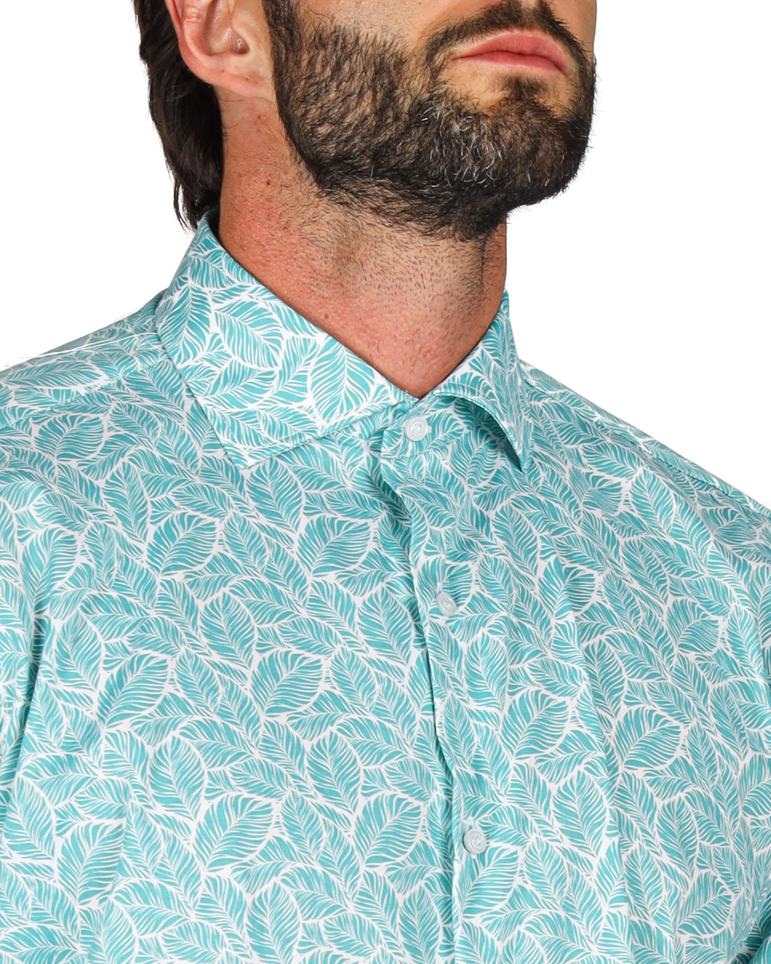 Antigua - Classic green floral patterned shirt