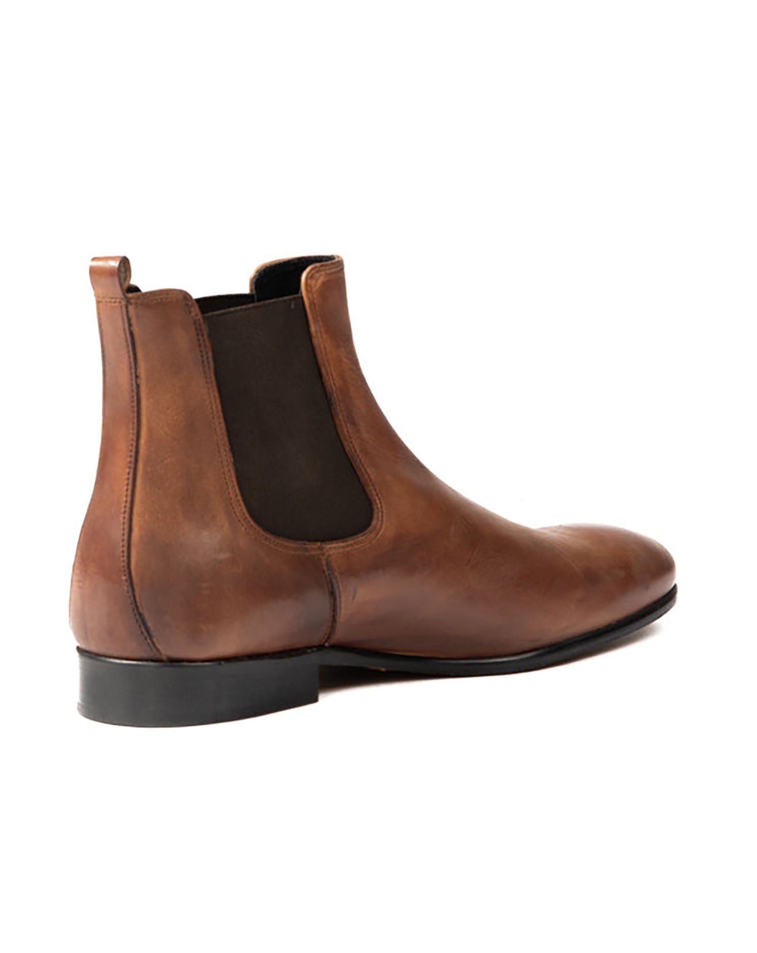 Dre - bottines chelsea en cuir marron