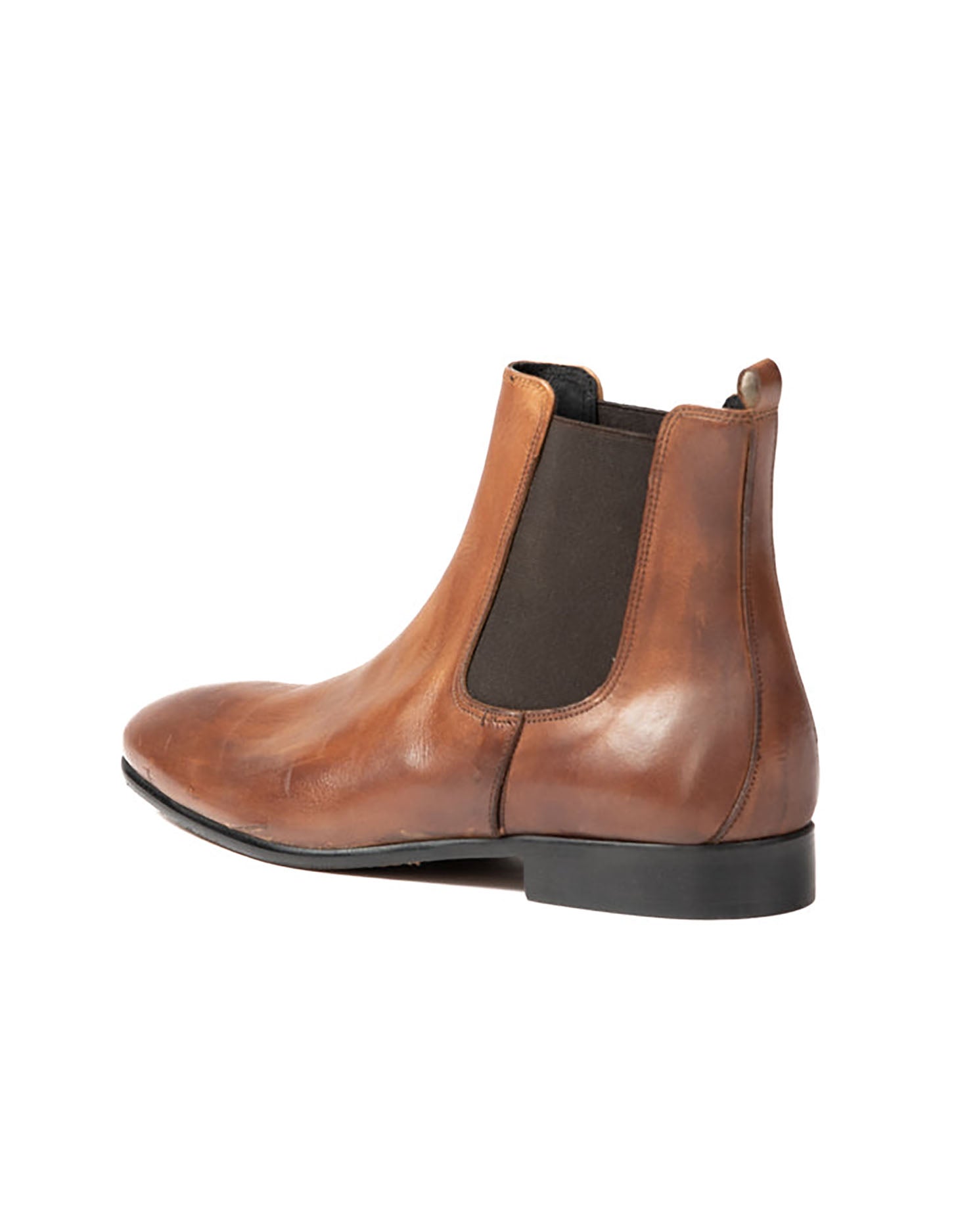 Dre - bottines chelsea en cuir marron