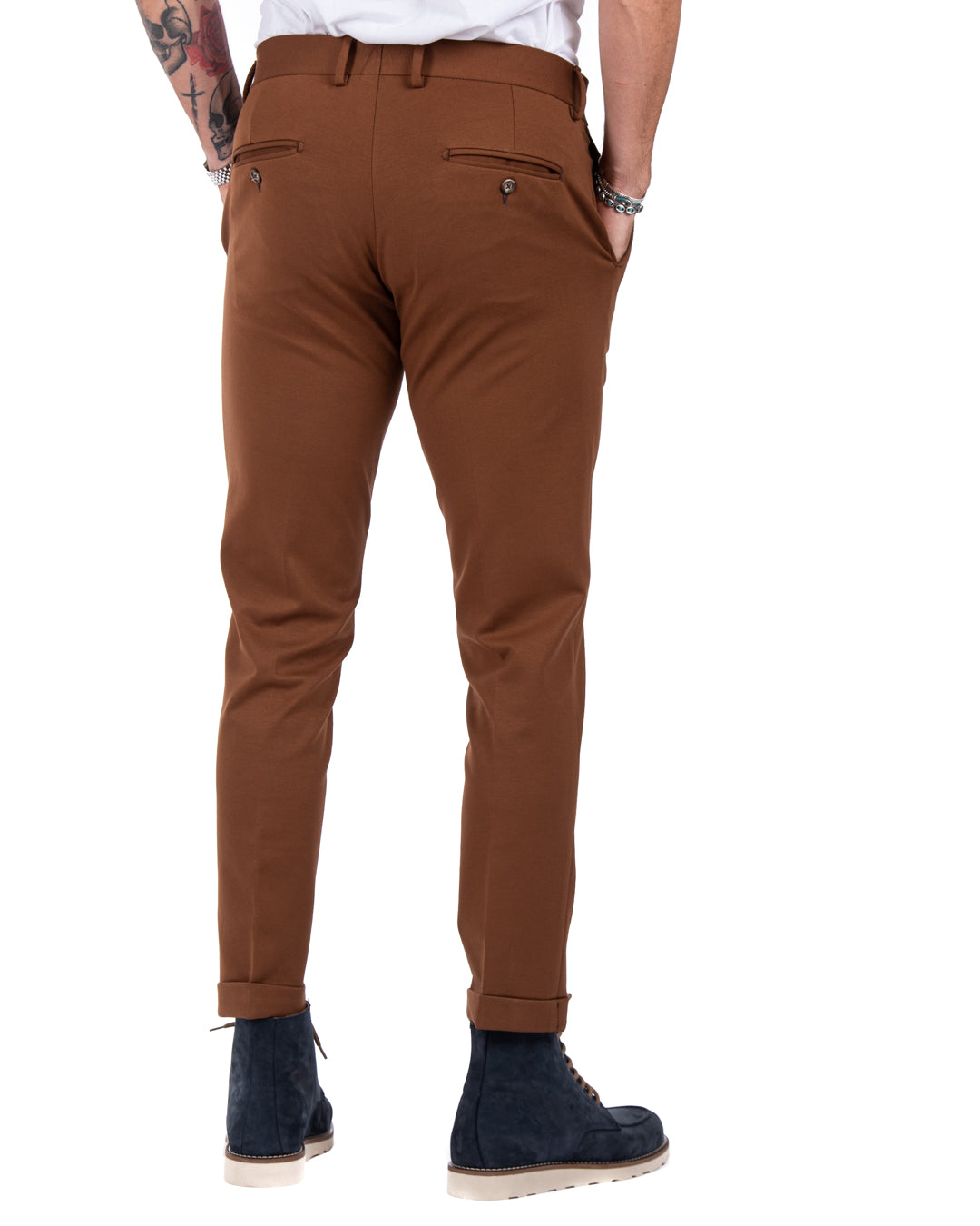 Mustang - pantalone punto milano cammello