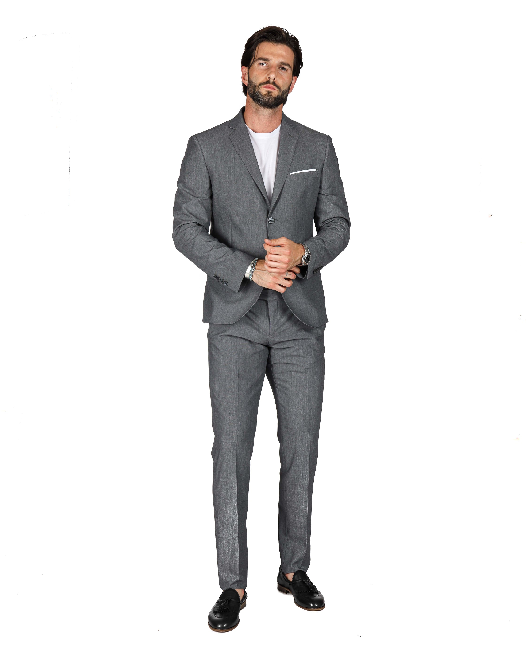 Berlin - gray basic dress