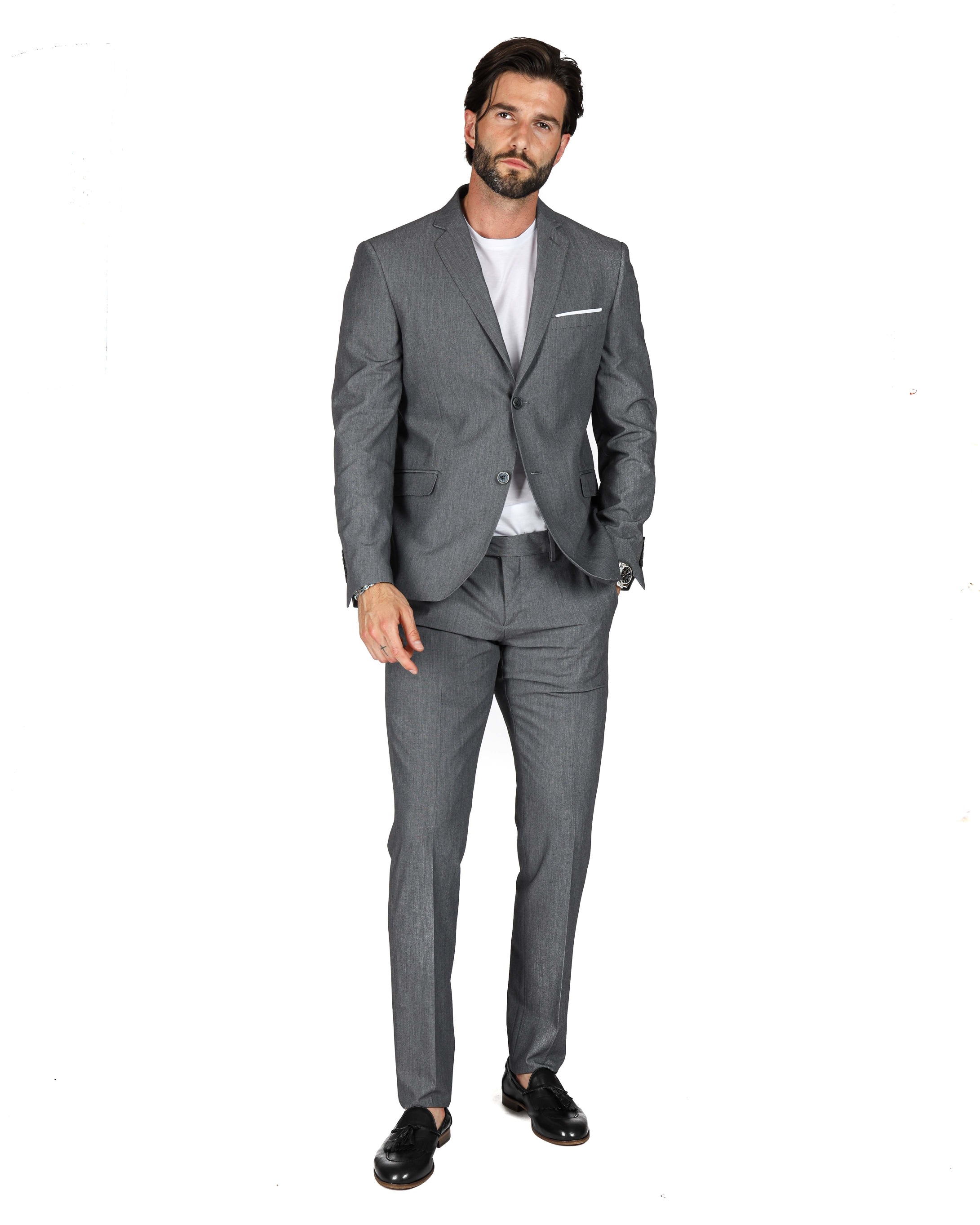 Berlin - gray basic dress