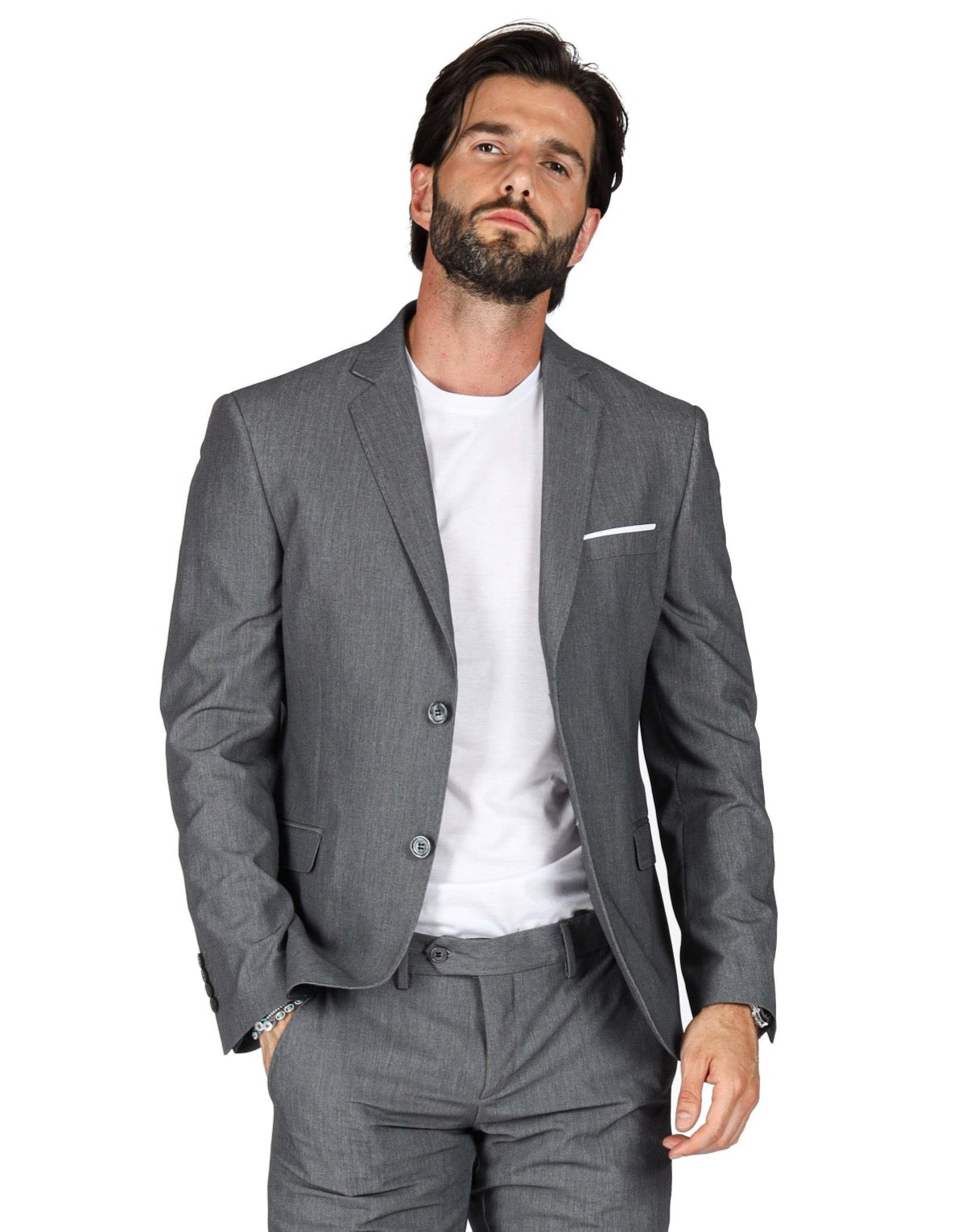 Berlin - gray basic dress