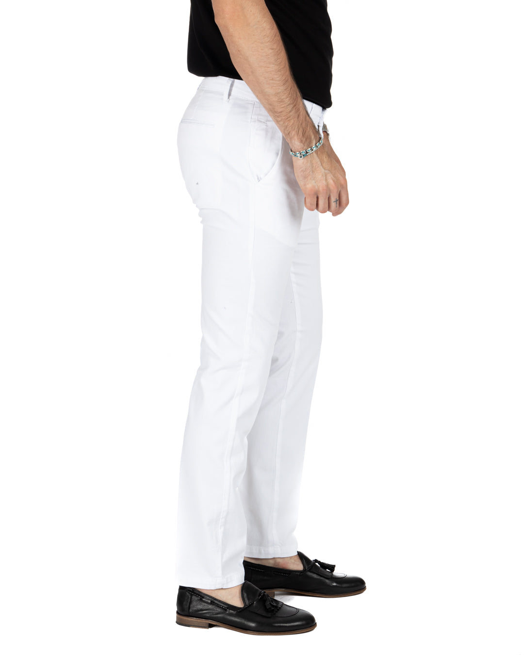 Bill - pantalon blindé blanc