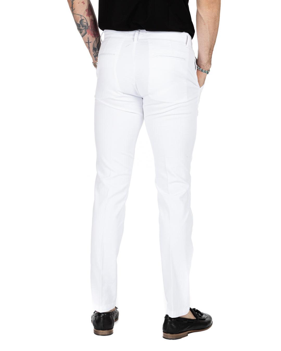 Bill - pantalon blindé blanc